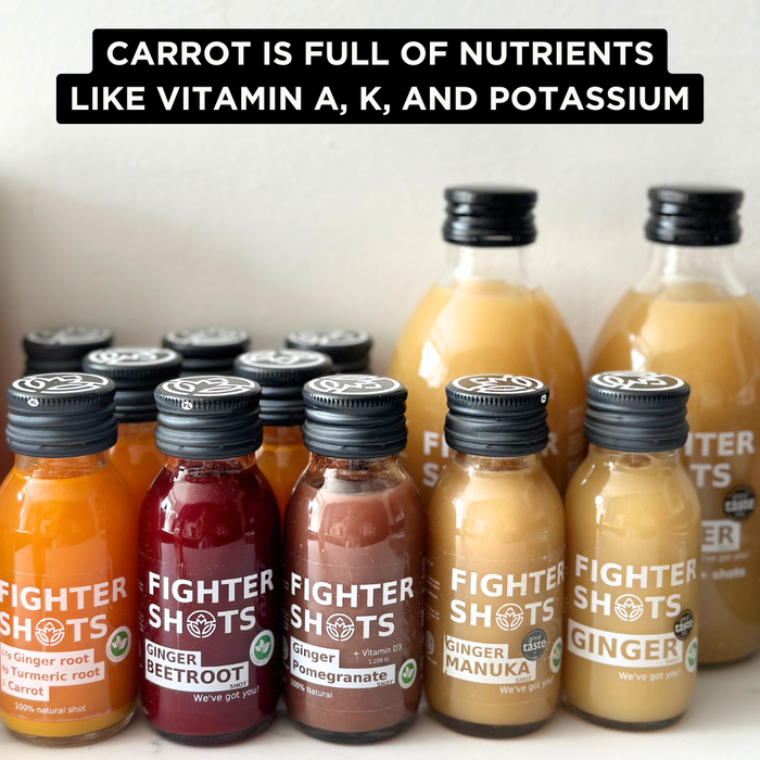 Fighter Shots Carrot + Ginger + Turmeric Shot 60ml