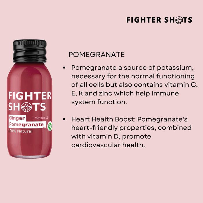 Fighter Shots Ginger + Pomegranate Shot 60ml