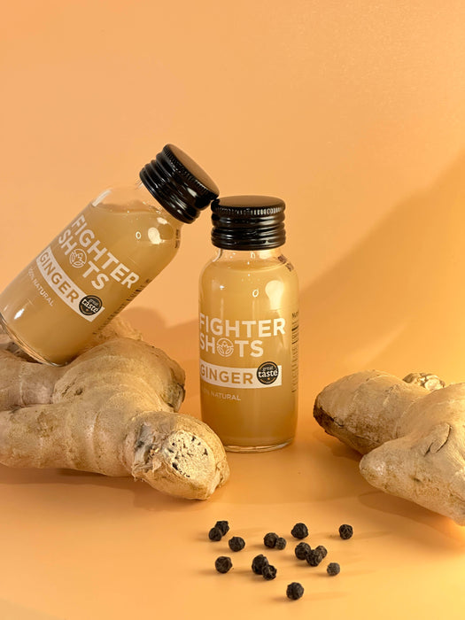 Fighter Shots Ginger 27g Organic Cold Pressed Ginger in Every Bottle