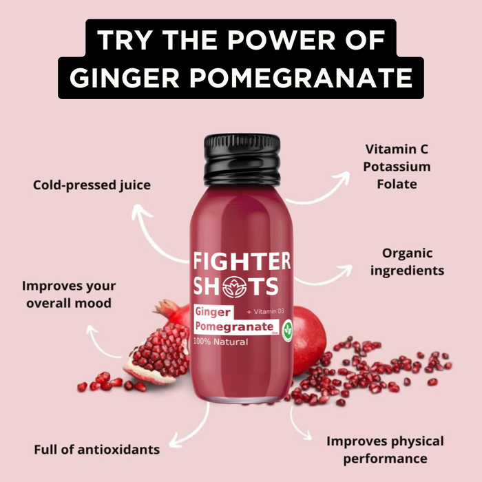 Fighter Shots Ginger + Pomegranate Shot 60ml