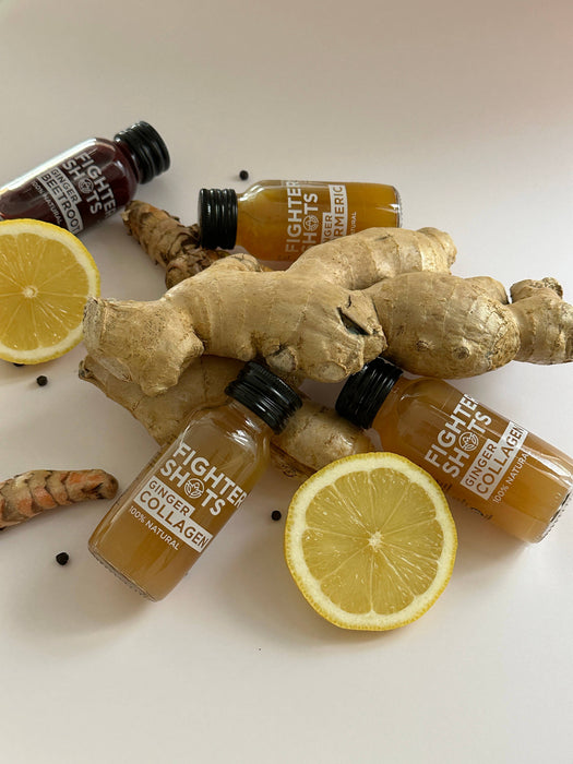 Fighter Shots Ginger 27g Organic Cold Pressed Ginger in Every Bottle