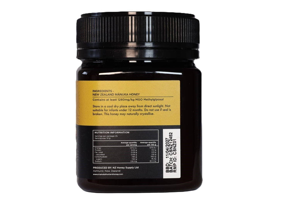 Manuka Hunters Mānuka Honey 26+ UMF™ (1280MGO) 250g