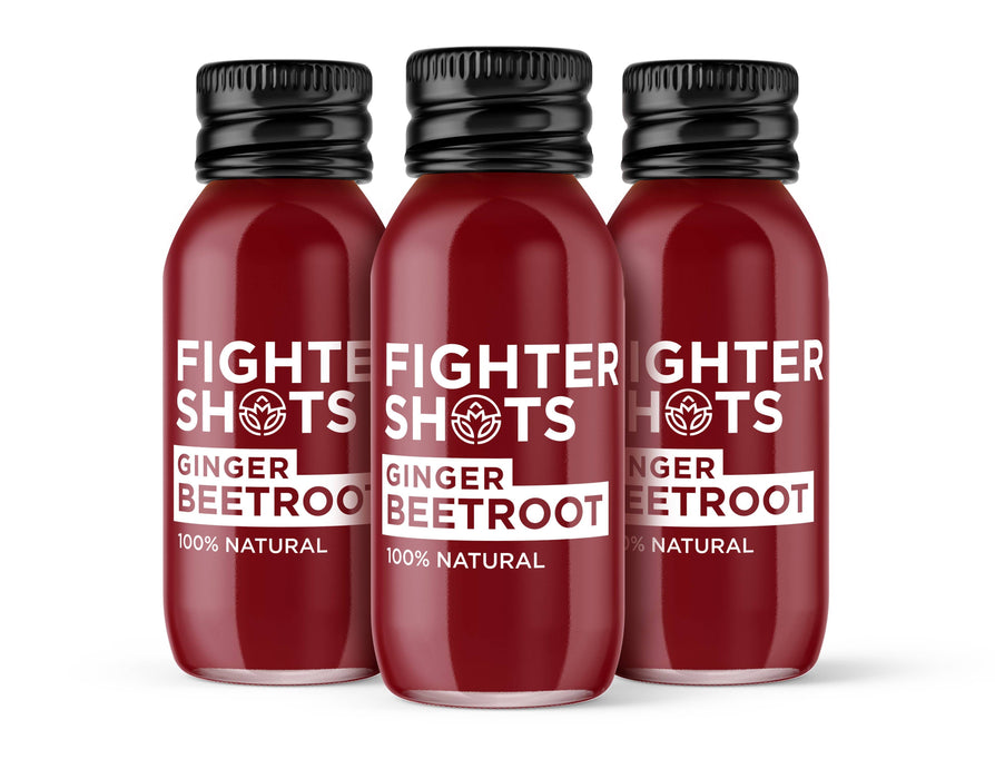 Fighter Shots 100% Vegan Ginger + Beetroot, 60ml