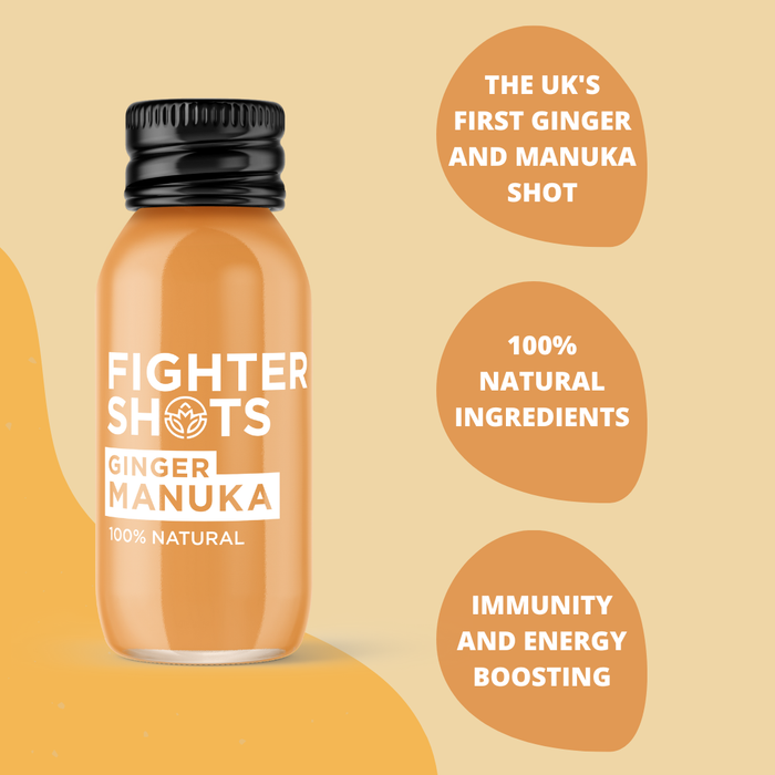 Fighter Shots Ginger + Manuka Honey 60ml