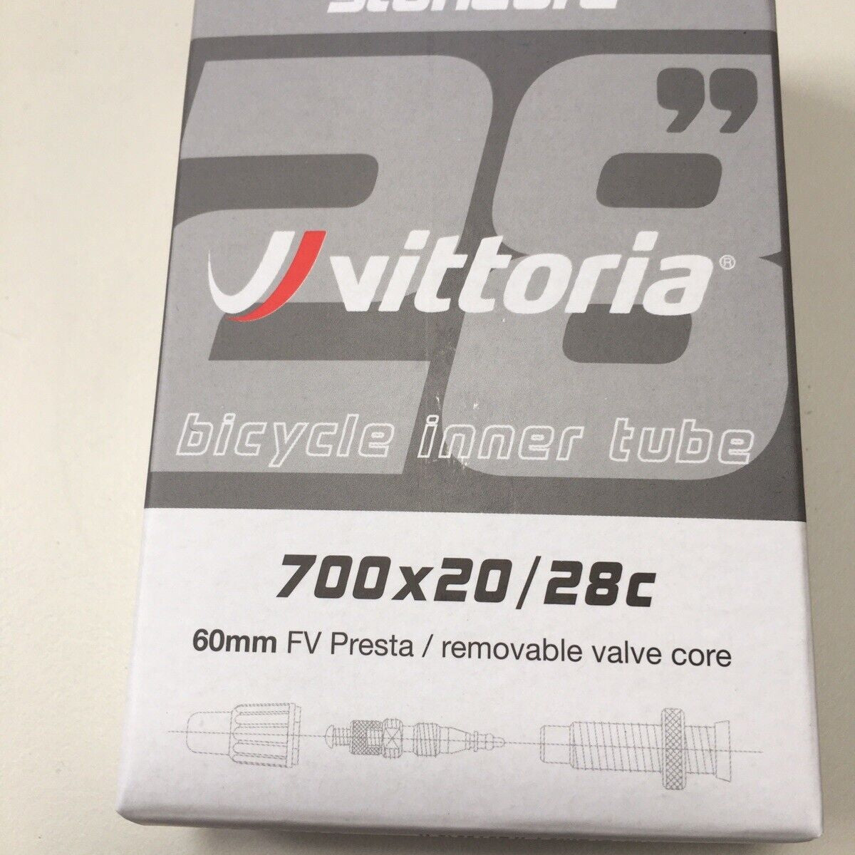 Vittoria Inner Tube 700x20/28c 60mm Presta Valve — bananaindustries