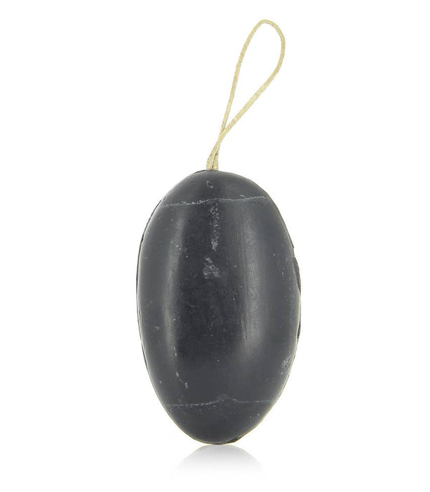 Savon de Marseille Galet Soap on a Rope Charcoal 155g