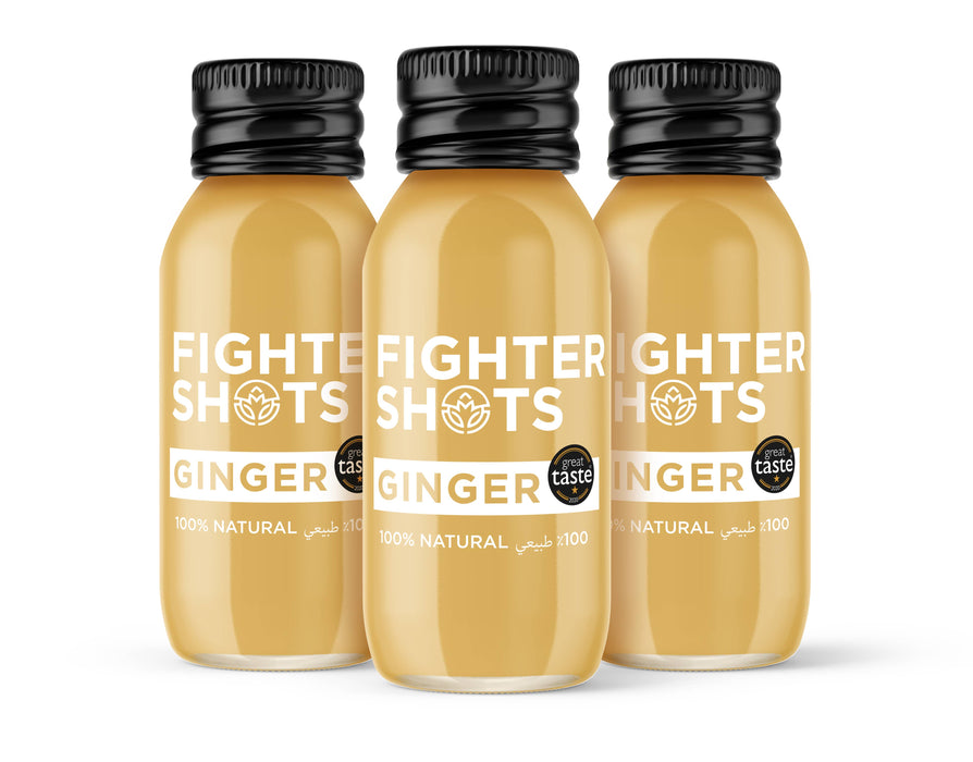 Fighter Shots Ginger 27g Organic Cold Pressed Ginger in Every Bottle