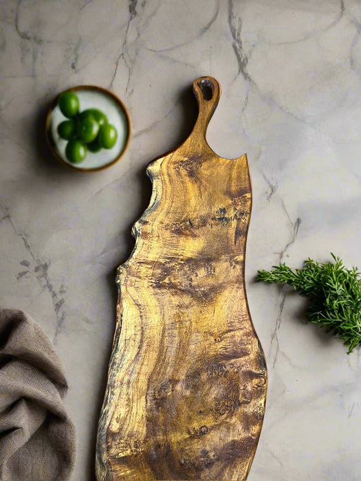 Tree Hunters of Java” Swamp Teak Large Charcuterie Chopping Board