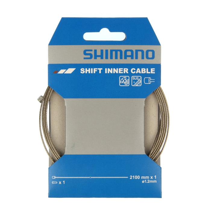 Shimano Road / MTB Stainless Steel Gear Inner Wire - 1.2mm x 2100mm