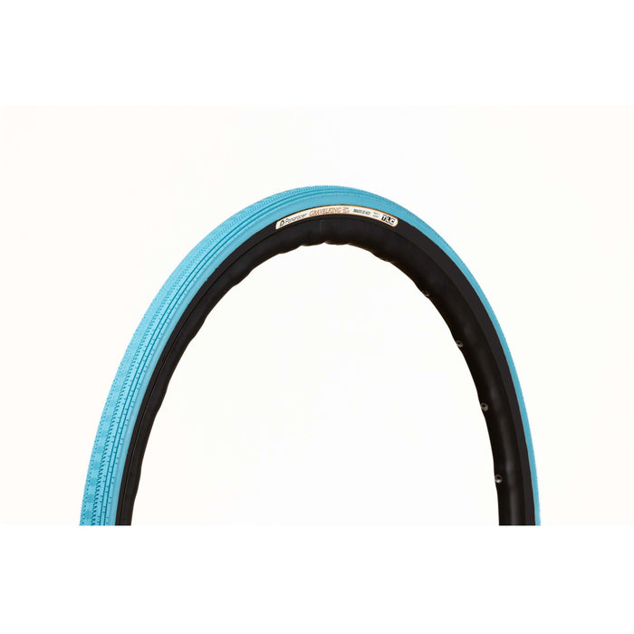 PANARACER GRAVEL KING SEMI SLICK COLOUR EDITION TLC GRAVEL TYRE 2023: TURQUOISE BLUE/BLACK 700X38C