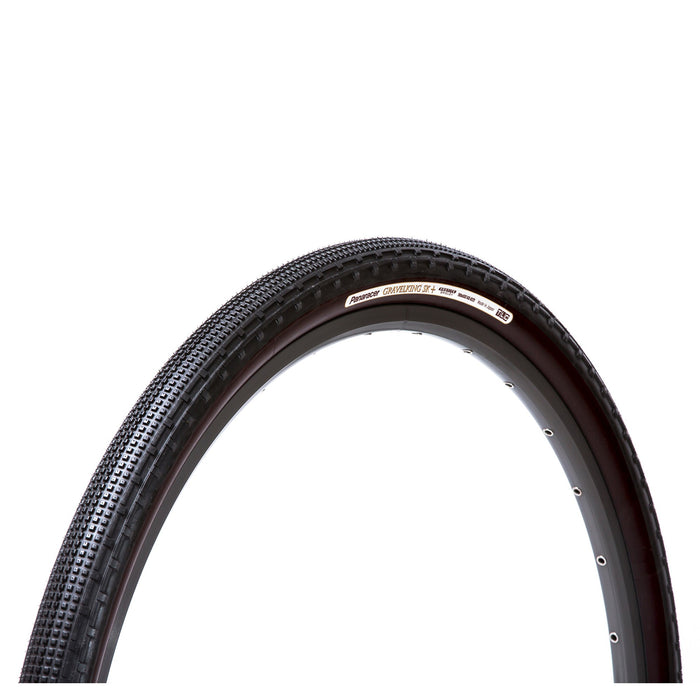 PANARACER GRAVELKING SK+ TLC FOLDING TYRE 2023: BLACK/BLACK 700X43C