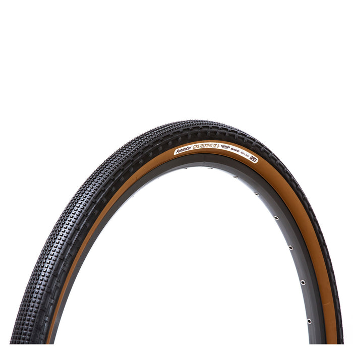 PANARACER GRAVELKING SK+ TLC FOLDING TYRE 2023: BLACK/BROWN 700X43C