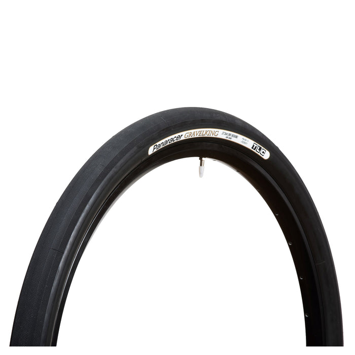 PANARACER GRAVELKING SLICK TLC FOLDING TYRE 2023: BLACK 700X38