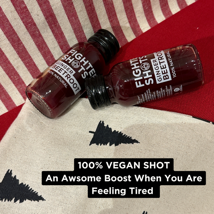 Fighter Shots 100% Vegan Ginger + Beetroot, 60ml