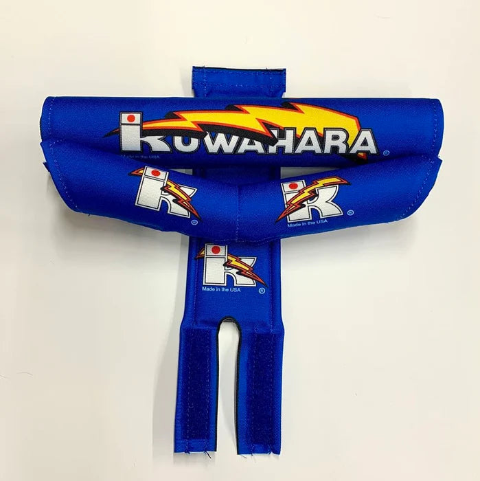 KUWAHARA Lightning Pad-1l BMX Lightning Flame Pad Set V-Type Blue