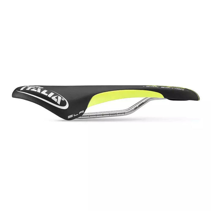 SELLE ITALIA SLR Flow Team Edition Saddle Black Yellow Titanium 316 Rails