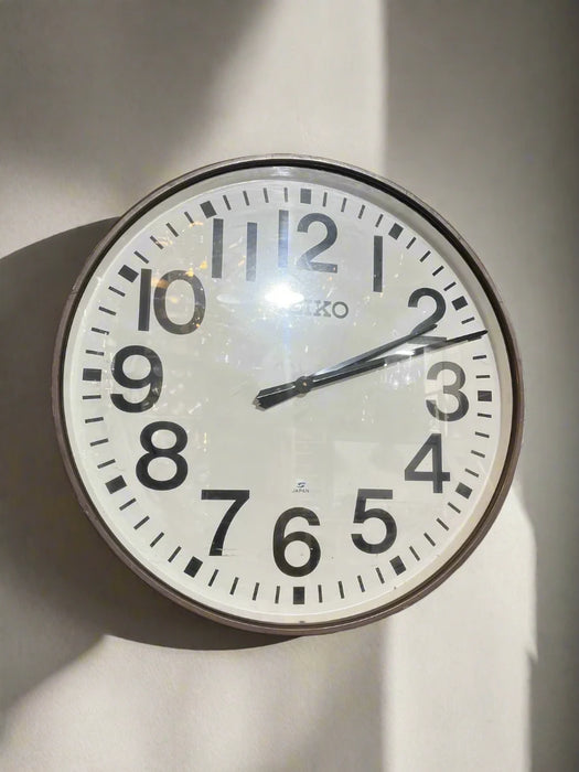 Large Seiko Japanese Train Station Clock 70 Cm X 10cm