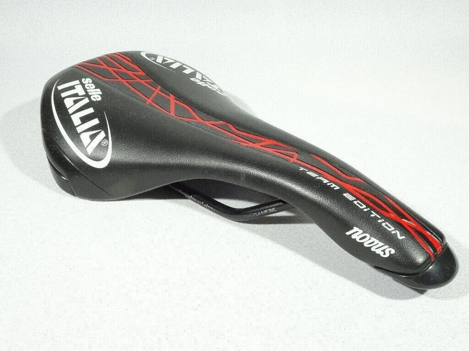 Selle Italia Novus TEAM EDITION Black Red Saddle Manganese Rails RRP £124.99