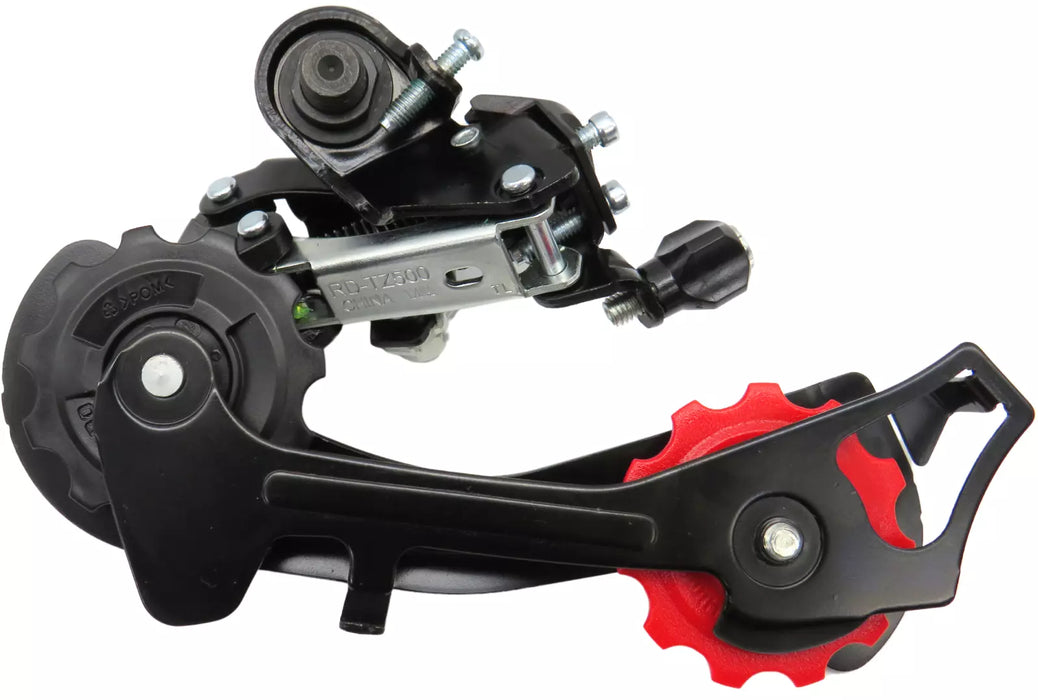 Shimano RD-TZ500-GSD 6-Speed Direct-Mount Rear Derailleur Black/Red