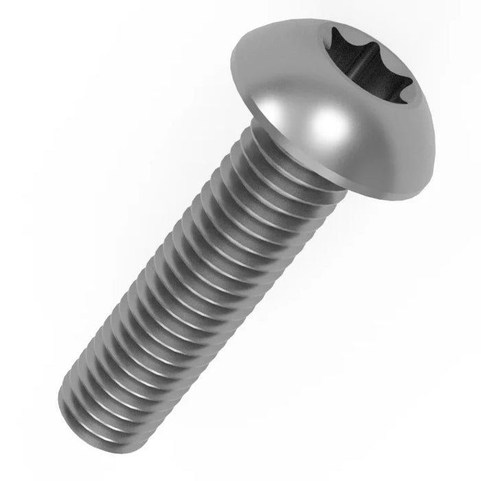 M5 x 6mm T25 Torx Button Screws (ISO 7380) - Stainless Steel (A2)